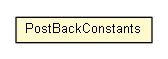 Package class diagram package PostBackConstants