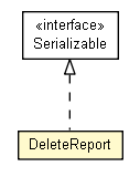 Package class diagram package DeleteReport
