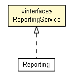 Package class diagram package ReportingService