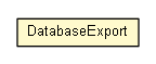 Package class diagram package DatabaseExport