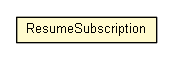 Package class diagram package ResumeSubscription