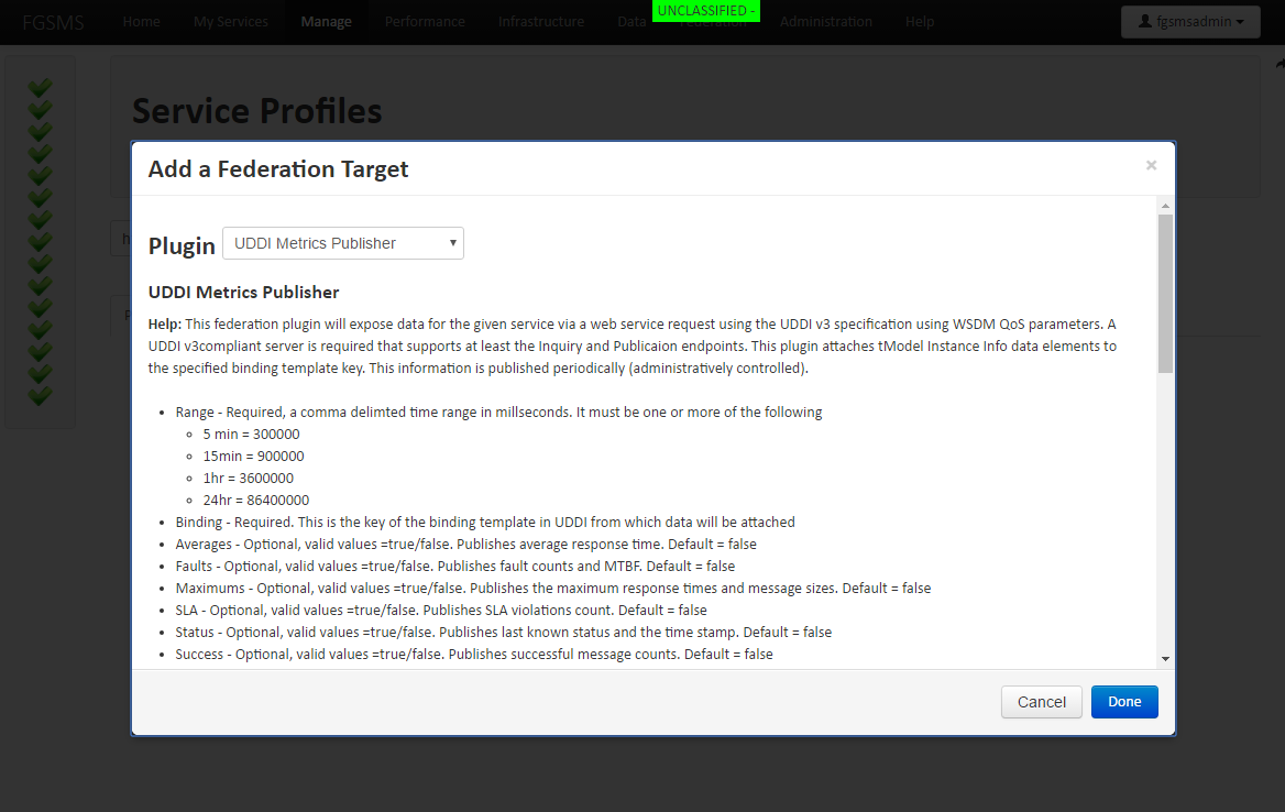 ‘Add Federation Policy’