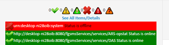 ‘Status bar error’